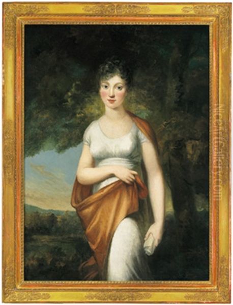 Bildnis Der Charlotte Friederikke Von Mecklenburg-schwerin Oil Painting by Carl Fredrik van Breda