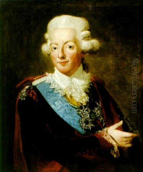 Portratt Av Gustav Iii Oil Painting by Carl Fredrik van Breda