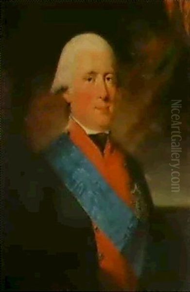 Bildnis Des Erbprinzen Carl Ludwig Von Baden Oil Painting by Carl Fredrik van Breda