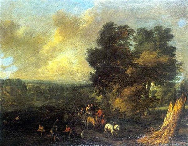 Paysage Anime Oil Painting by Jan Frans van Bredael the Elder