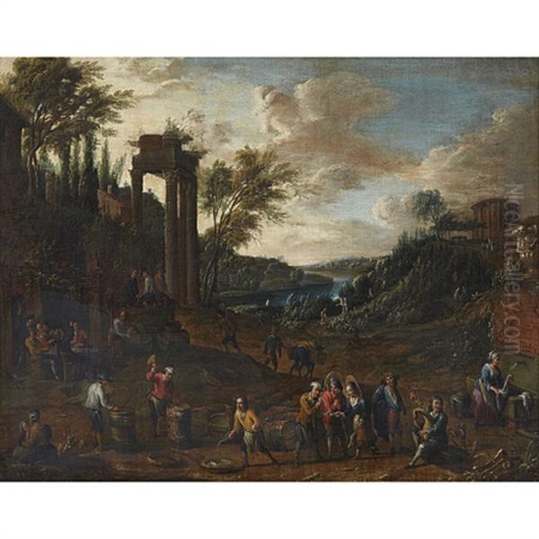 Allegori Over Hosten Oil Painting by Alexander van Bredael