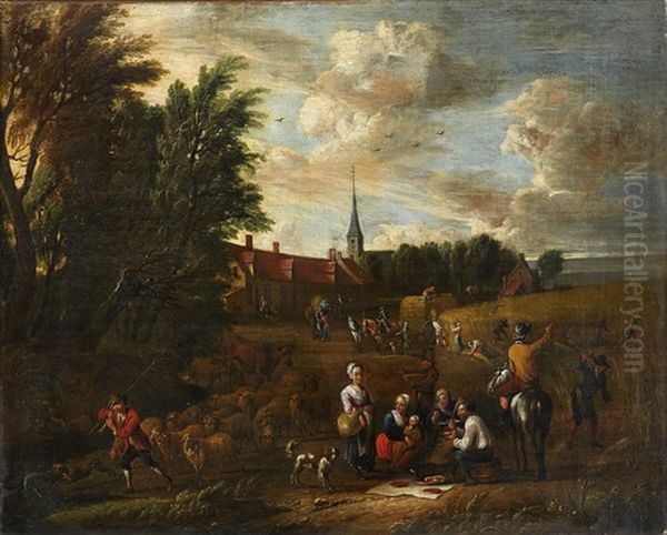 Allegory Of Summer Oil Painting by Alexander van Bredael