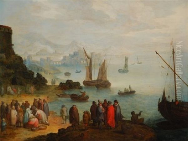 Le Retour Des Pecheurs by Joseph van Bredael