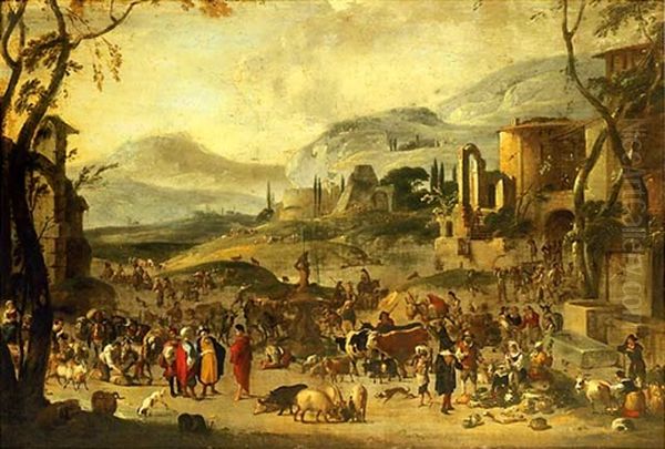 Scene De Marche Turc by Peeter van Bredael