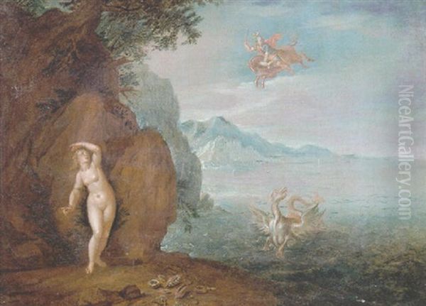 Perseus And Andromeda Oil Painting by Peeter van Bredael