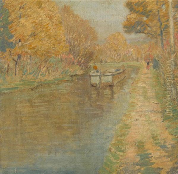 October Day Oil Painting by Rae Sloan Bredin