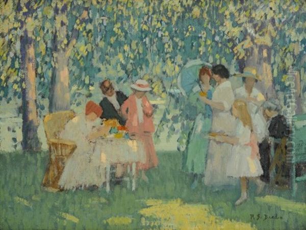 In June Oil Painting by Rae Sloan Bredin