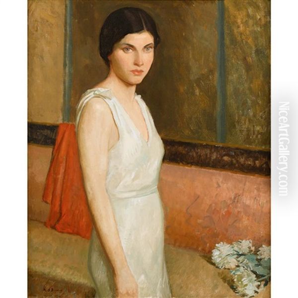 Polly Standing Oil Painting by Rae Sloan Bredin