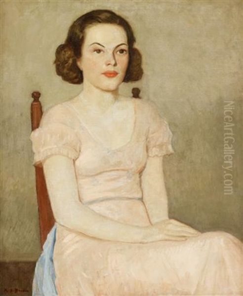 Miss Elfrida Landis Oil Painting by Rae Sloan Bredin