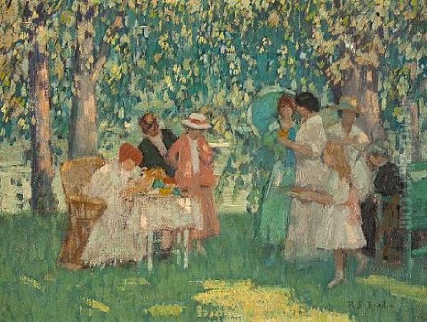 In June Oil Painting by Rae Sloan Bredin