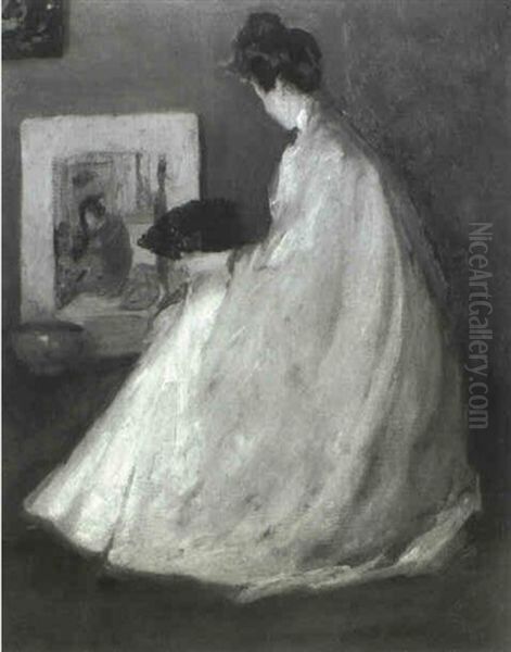 The Japanese Print Oil Painting by Rae Sloan Bredin