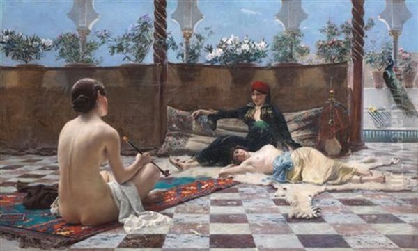 Femmes Turques Oil Painting by Ferdinand Max Bredt