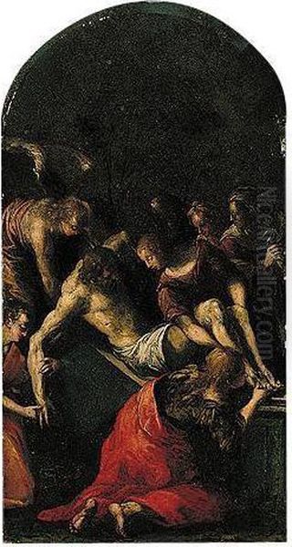 The Entombment Oil Painting by Michelangelo Aliprandi