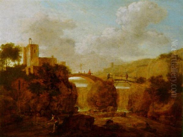 Hollandische Landschaft Oil Painting by Bartholomeus Breenbergh