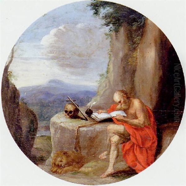 St. Jerome Oil Painting by Bartholomeus Breenbergh