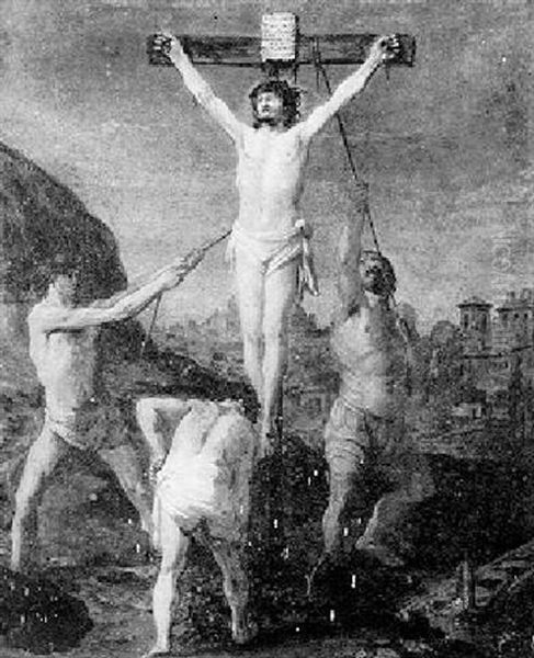 The Crucifixion Oil Painting by Bartholomeus Breenbergh