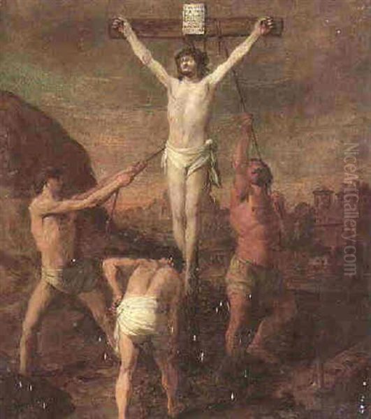 The Crucifixion Oil Painting by Bartholomeus Breenbergh