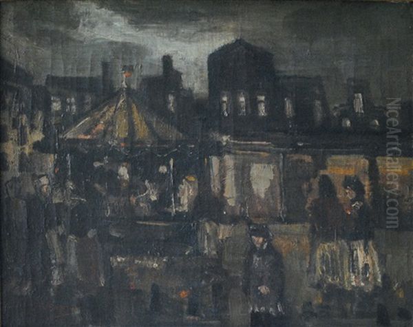 Soir De Foire Oil Painting by George Hendrik Breitner