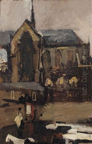 Dam Square, Amsterdam Oil Painting by George Hendrik Breitner