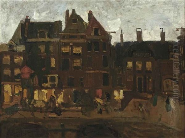 Beurspoortje Oil Painting by George Hendrik Breitner