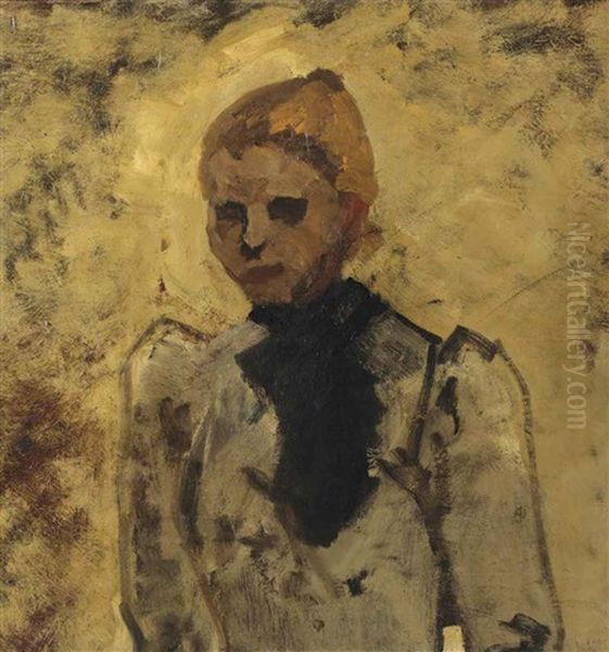 Portrait Of A Koffiepikster Oil Painting by George Hendrik Breitner