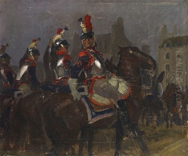 French Cuirassiers by George Hendrik Breitner