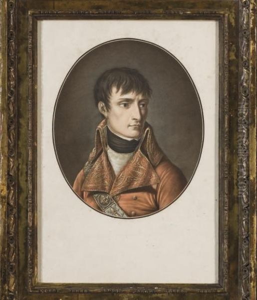 Portrait De Bonaparte, 1er Consul Oil Painting by Pierre-Michel Alix