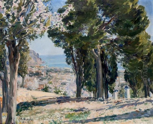 Javea Oil Painting by Julio Peris Brell