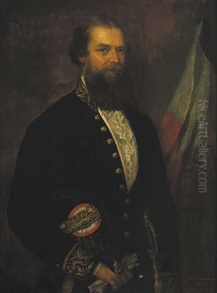 Portrait Of A Diplomat Oil Painting by James Butler Brenan