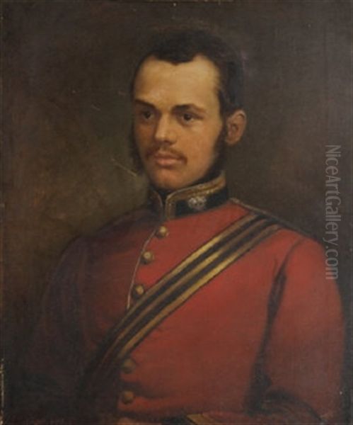 Portrait Of An Officer Oil Painting by James Butler Brenan