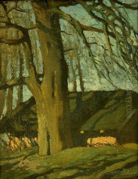 Secular Trees Oil Painting by Eduard Brencen