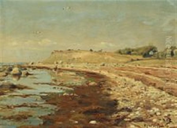 Costal Scenery From The Danish Island Kyholm Oil Painting by Hans Andersen Brendekilde