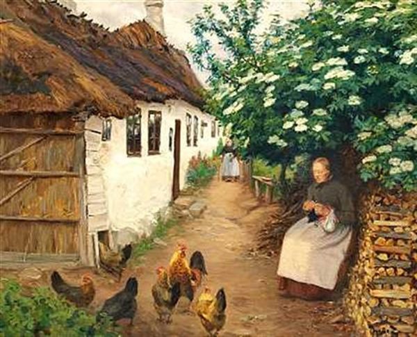 Hyldemor Oil Painting by Hans Andersen Brendekilde