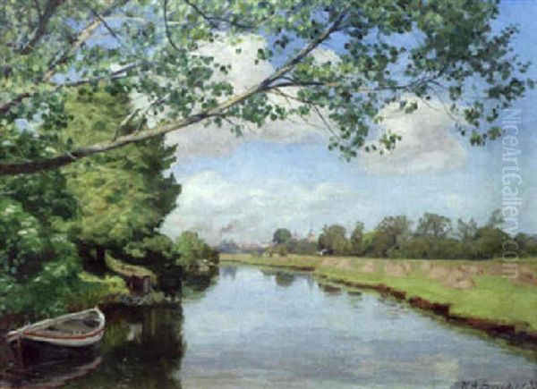 View Of Odense Oil Painting by Hans Andersen Brendekilde