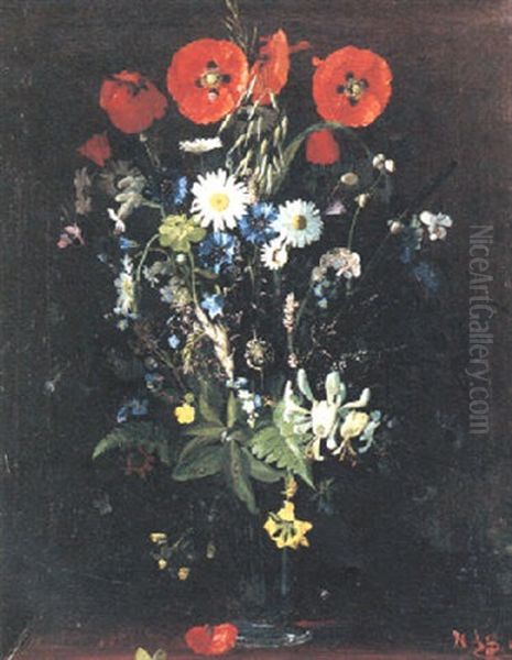 Markblomster Oil Painting by Hans Andersen Brendekilde