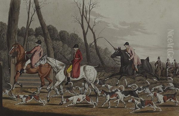 Fox Hunting Oil Painting by Henry Thomas Alken