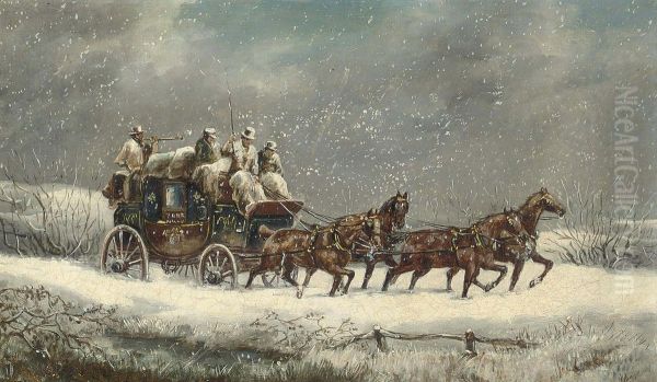 The York Mail Coach Oil Painting by Herny Jr Alken