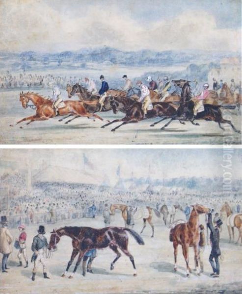 Le Champ De Courses Oil Painting by Herny Jr Alken