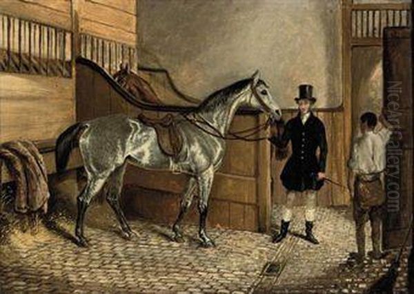 The Squire's Hunter; Oil Painting by Henry Thomas Alken