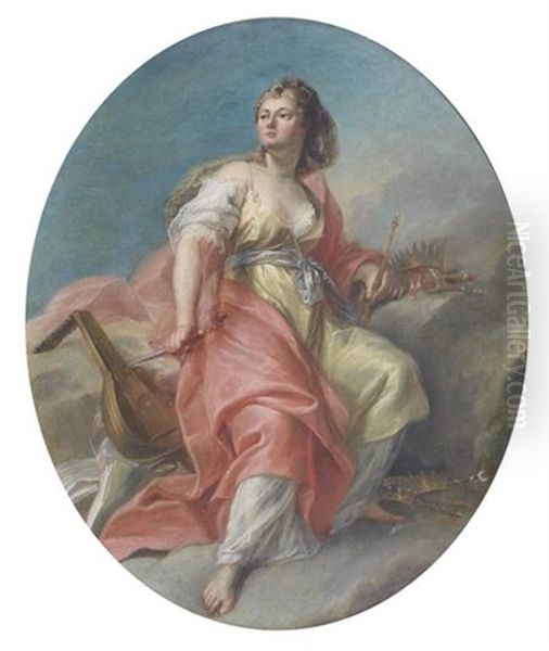 Melpomene Oil Painting by Nicolas Guy Brenet