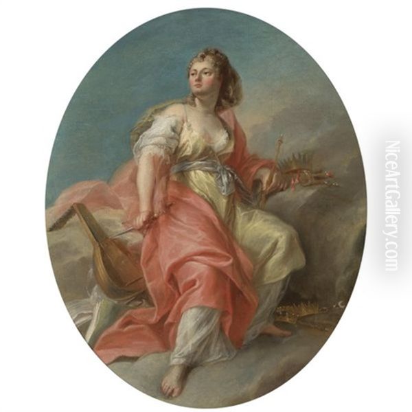 Melpomene Oil Painting by Nicolas Guy Brenet