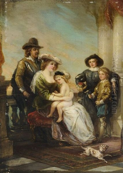 Familiencapriccio (after Peter Paul Rubens) Oil Painting by Adam Brenner