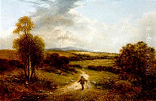 Culmstock Common Oil Painting by Carl Brennir