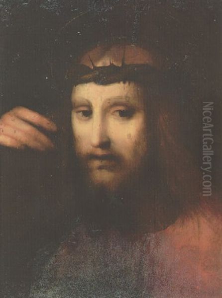 Christ Carrying The Cross Oil Painting by Andrea del Brescianino