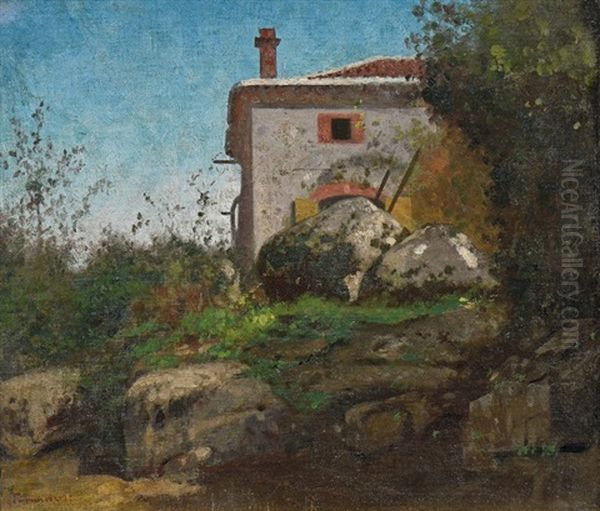 Maison Oil Painting by Germain Fabius Brest