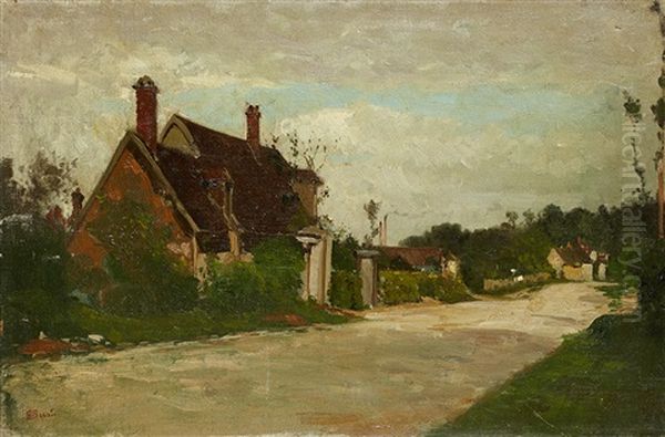 Le Village Oil Painting by Germain Fabius Brest