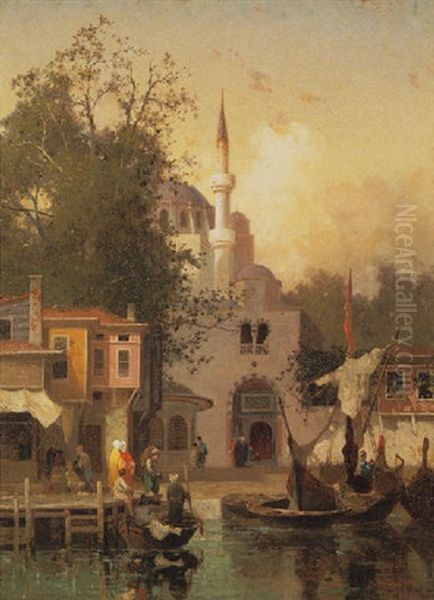 Constantinople Oil Painting by Germain Fabius Brest