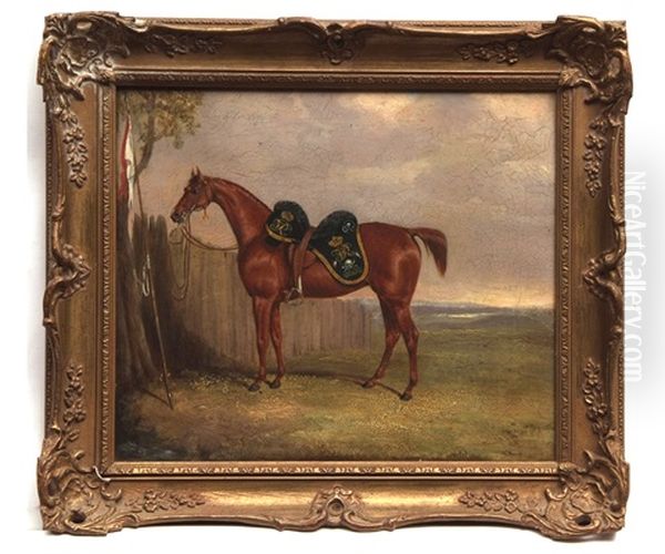 A Royal Horse Oil Painting by James W. Bretland