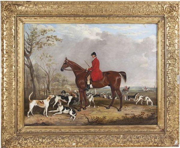 John Osborne Pollock (1812-1886), Master Of The Meath Hounds Oil Painting by Thomas Walker Bretland