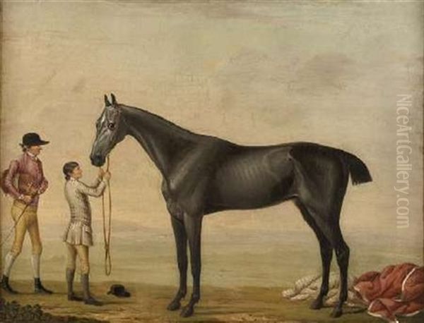 Before The Hunt Oil Painting by Thomas Walker Bretland